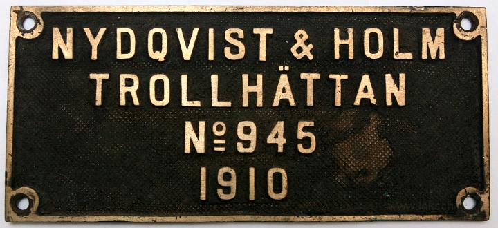 Nydqvist und Holm 1910.bmp - von Dampflok Baureihe E Nr.1046 der Schwedischen Staatsbahn